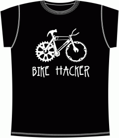 Прикольные футболки: Bike Hacker Black